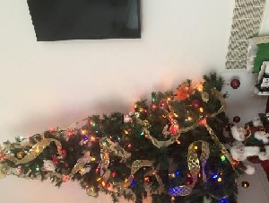 Christmas tree and decorations set