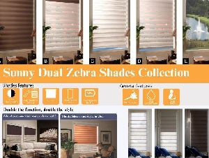 【阳光窗饰】Shutters/卷帘/斑马帘/智能窗帘【工厂质保】