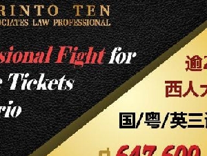 【国粤英服务】交通告票专家 / 精打车祸理赔 / 诉讼律师