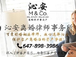 沁安离婚律所——40年综合经验：离婚/家庭法/分居协议/婚前协议/财产分割