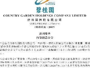 碧桂园，深夜突发公告