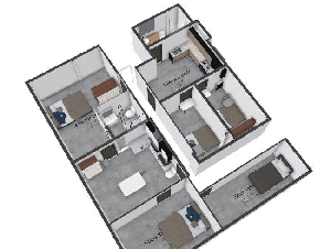 $880地下室合法许可证 免费3D 效果图
