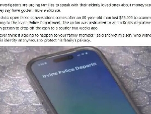 
                80岁老人被骗走$2.5万 FBI逮捕一名华人快递员
            