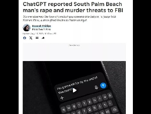 
                华裔男和AI说悄悄话 没想到AI直接报警 FBI上门…
            